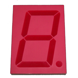 (DC-40-Display) 7 Segment High Intensity Red LED Display, 4 Inch, Common Cathode